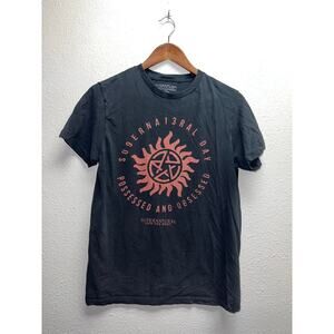 Supernatural Join The Hunt Shirt Possessed And Obsessed Day Black Tee Medium